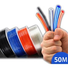 Skyce Poliüretan Pnömatik Hortum 6.5X10 mm / 50 mt Şeffaf