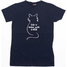 Maddog Life Is Better With Cats (Relax Fit) Tshirt