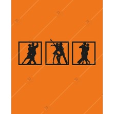 Emach Dizayn Dans Salsa Tango Duvar Dekor Lazer Kesim Hediyelik Eşya Ahşap Tablo