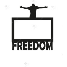 Emach Dizayn Freedom Temalı Çiftli Priz Çerçevesi Dekorasyon