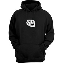 The Wert Unisex Internet Trol Troll Face Rage Komik Siyah  Normal Kalıp Sweatshirt