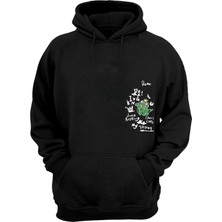 The Wert Unisex Kral Kurbağa Siyah Normal Kalıp Sweatshirt
