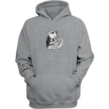 The Wert Unisex Bukalemun Gri Normal Kalıp Sweatshirt