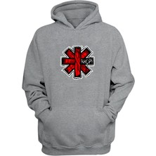 The Wert Unisex Red Hot Chili Peppers Gri  Normal Kalıp Sweatshirt