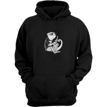 The Wert Unisex Bukalemun Siyah Normal Kalıp Sweatshirt
