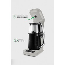 Karaca Çaysever Robotea Pro 4in1 Konuşan Otomatik Su Isıtıcı Çay ve Filtre Kahve Makinesi Starlight