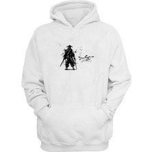 The Wert Unisex Samurai Den Setsu Beyaz  Normal Kalıp Sweatshirt