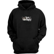 The Wert Unisex Heykel Yüz Siyah Normal Kalıp Sweatshirt