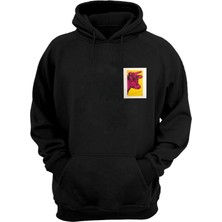 The Wert Unisex Pembe Inek Siyah Normal Kalıp Sweatshirt