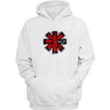 The Wert Unisex Red Hot Chili Peppers Beyaz  Normal Kalıp Sweatshirt