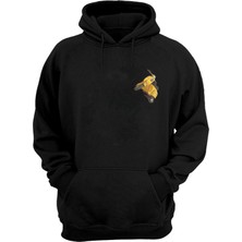 The Wert Unisex Sarı Motorlu Scooter Siyah Normal Kalıp Sweatshirt