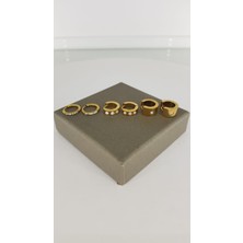 Sones 6'lı Set Kararmaz Solmaz Çelik Küpe | Sns301809