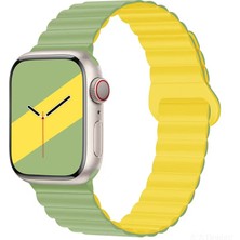 MobaxAksesuar Samsung Galaxy Watch Gear S2 3 41MM 42MM Active 2 40MM 44MM Kordon Double Color Magnetic Strap BH52