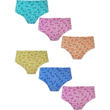 Hepsine Rakip 6lı Kız Çocuk Pamuklu Empirme Slip Külot