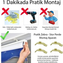 Vanilya Home Çocuk Odası Şemsiyeli - Bisikletli Balerin Kızlar Baskılı Zebra Perde