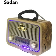 Nikadu Vintage RT-301 Nostalji Bluetooth Şarjlı Radyo USB Sd Mp3 Player