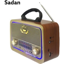 Nikadu Vintage RT-301 Nostalji Bluetooth Şarjlı Radyo USB Sd Mp3 Player