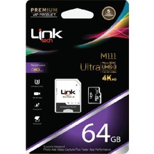LİNK M111 Premium Micro Sd Ultra 64 GB Hafıza Kartı