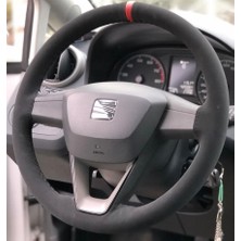 Seat Leon Alcantara  Nubuk Deri Direksiyon Kılıfı