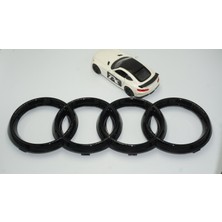 Dk Audi A4 B5 Ön Panjur Izgara Halka Parlak Siyah Abs Logo Amblem