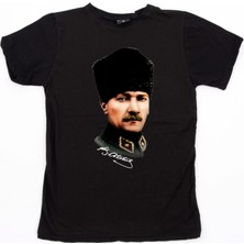 Maddog Atatürk Portre Kalpak Tshirt / Arkası Imzalı (Relax Fit) / 9xl / 8xl / 7xl / 6xl / 5xl / 4xl / 3xl