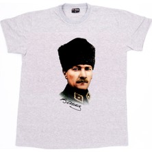 Maddog Atatürk Portre Kalpak Tshirt / Arkası Imzalı (Relax Fit) / 9xl / 8xl / 7xl / 6xl / 5xl / 4xl / 3xl