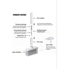 Klavye Bilgisayar Kulaklık Temizleme Araçları Tuş Çektirme Seti 5 Li Temizlik Fırca Set