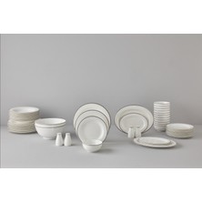 Be Original Monarch Silver 60 Parça 12 Kişilik Bone China Yemek Takımı