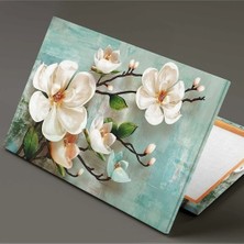 Canvasum Dokoratif Inci Çiçek Yağlı Boya Efektli Modern Kanvas Tablo AR03078