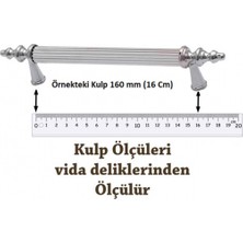 Şenel Yapı Market 256 mm Hitit Boru Boy Kulp Mobilya Dolap Kapak Çekmece Kulpu Mat Krom