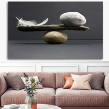 Canvasum Tüy Taş Denge Kanvas Tablo DR0146