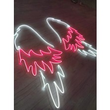 Melek Kanadı Neon LED TABELA(80X80CM)