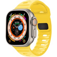 Gregoss Apple Watch 42 44 45 46 49 mm Ultra 1/ 2 Yumuşak Silikon  Ayarlanabilir Spor Kordon