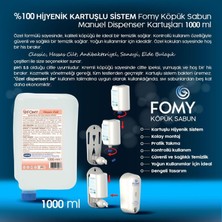 Fomy - 6 Adet Hassas Cilt El Temizlik Köpüğü + 3 Adet Siyah Dispenser Set