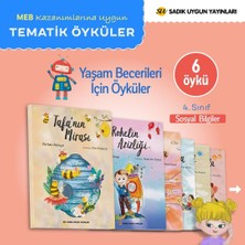 Sadık Uygun Yayınları 4. Sınıf Yaşam Becerileri İçin Öyküler (6 Kitap) - MEB Sosyal Bilgiler Dersi Kazanımlı