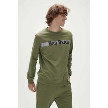 Bad Bear Reflect Bear Crewneck Erkek Sweatshirt 23.02.12.021THYME