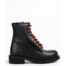 Harley Davidson Deri Siyah Erkek Bot Iron New