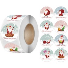 Luoxinguo K 50 Adet Noel Hediyesi Çıkartmalar Dekoratif Sızdırmazlık Sticker Merry Christmas Ödül Kendinden Yapışkanlı Etiketler Çocuk Günü Partisi (Yurt Dışından)