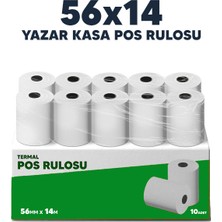 Coly Ambalaj 56 x 14 (5 PAKET 50 RULO) Termal Pos Rulosu Pos Kağıdı