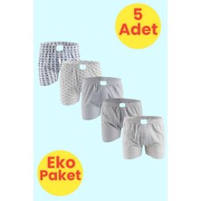 Trenderrs Erkek Eko Paket 5'li Emprime Boxer