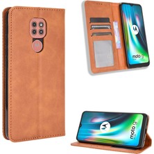 Seniee Motorola Moto G9 Play Cüzdan Deri Flip Telefon Kılıfı (Yurt Dışından)