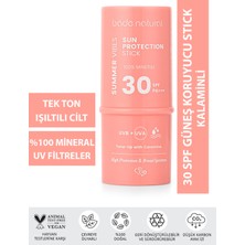 Bade Natural Pembe %100 Mineral Filtreli ve Doğal Güneş Koruyucu Stick 30 SPF