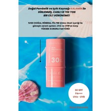 Bade Natural Pembe %100 Mineral Filtreli ve Doğal Güneş Koruyucu Stick 30 SPF