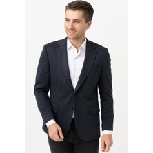 White Stone Altamura C3036 Regular Fit 6 Drop Ceket Desenli