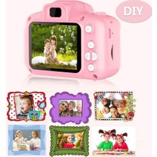 Qasul Çocuklar Için Mini Hd 1080P Dijital Fotoğraf Makinesi - 5 Oyun Yüklü  Egitici Fotoğraf Makinesi