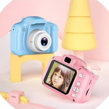 Qasul Çocuklar Için Mini Hd 1080P Dijital Fotoğraf Makinesi - 5 Oyun Yüklü  Egitici Fotoğraf Makinesi