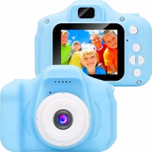 Qasul Çocuklar Için Mini Hd 1080P Dijital Fotoğraf Makinesi - 5 Oyun Yüklü  Egitici Fotoğraf Makinesi