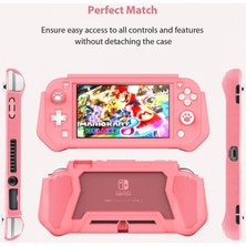 Jingyi Switch Lite Kılıf Nintendo Switch Lite Için Koruyucu Kılıf Nintendo Switch Lite ile Uyumlu Ekran Koruyucu Kapak Çıkarılabilir Tpu+Dahili Pc Ekranlı El Tutma Kılıfı (Yurt Dışından)