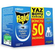 Raid Elektrolikit Likit Sinek Kovucu Yedek 2'li 45+45 Gece