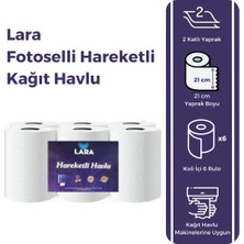 Lara Fotoselli Hareketli Havlu 21CM 59 Metre Ultra 6 Rulo Sensörlü Kağıt Havlu
